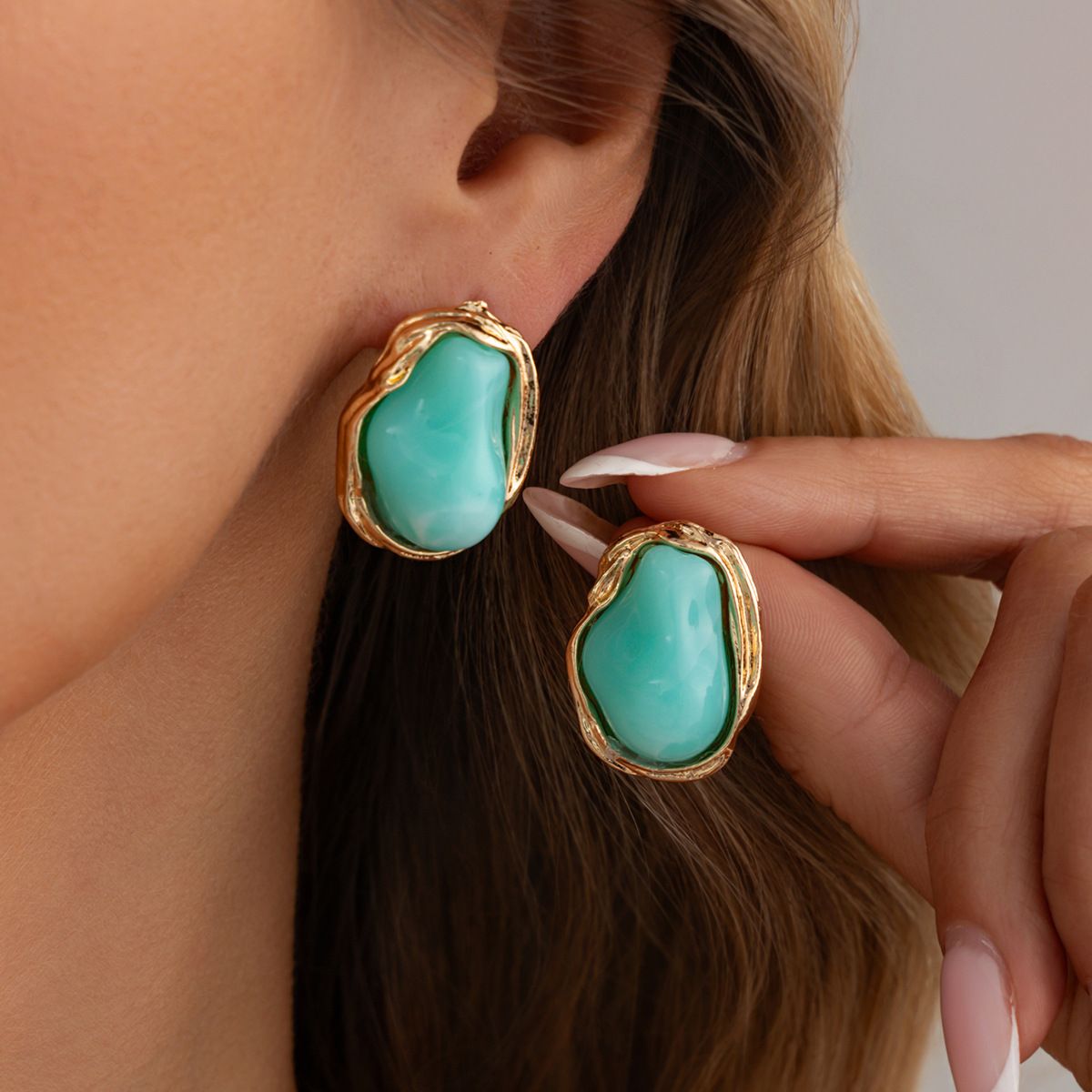 Golden + Mint Green