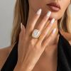 Light Gold + Gradient White Ring