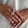 White and Purple Ring