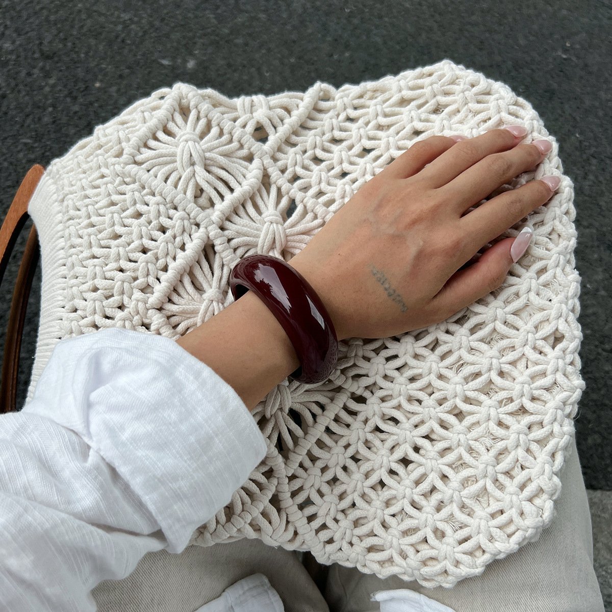 French Vintage Resin Bracelet And Ring - Yunhai Jewelry
