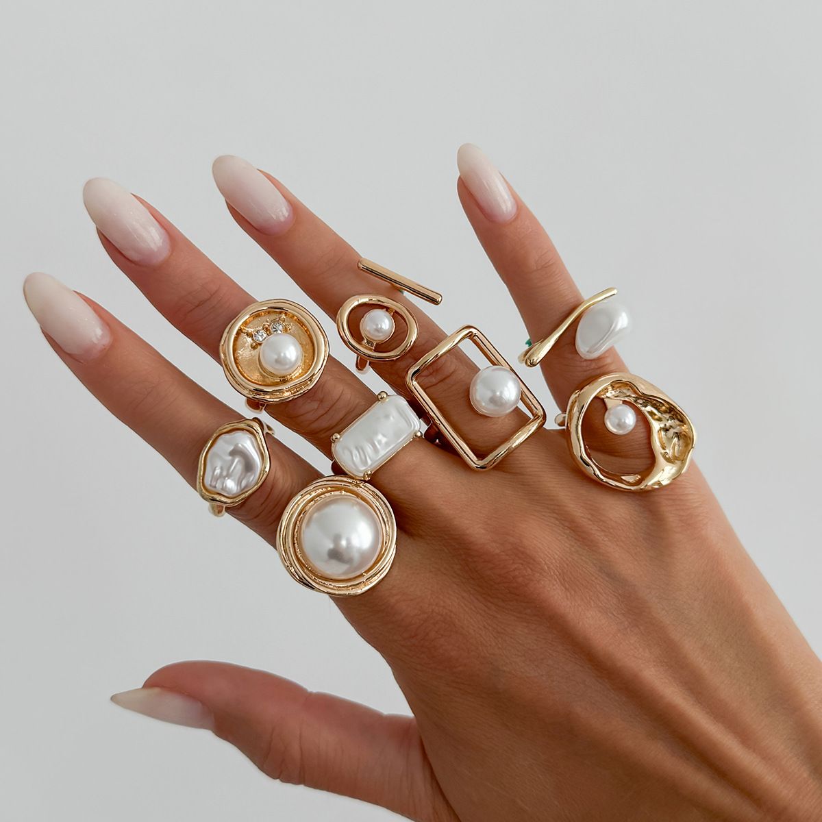 Baroque Irregular Pearl Open Ring - Yunhai Jewelry