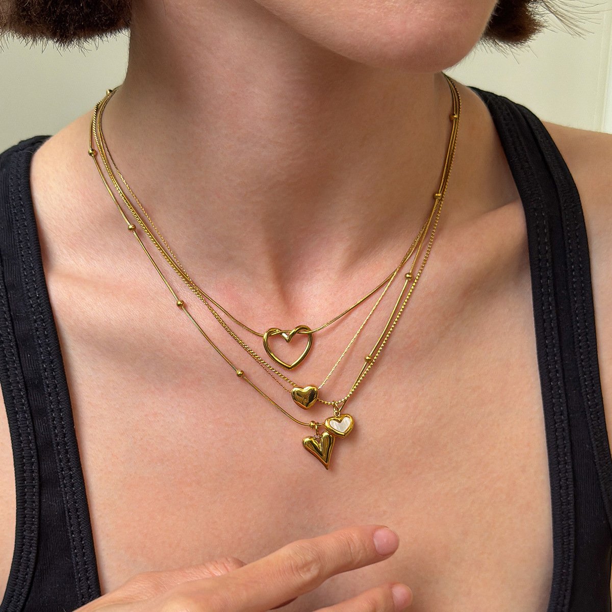 4 necklaces, priced at the individual unit price for each