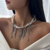 01 White K Necklace