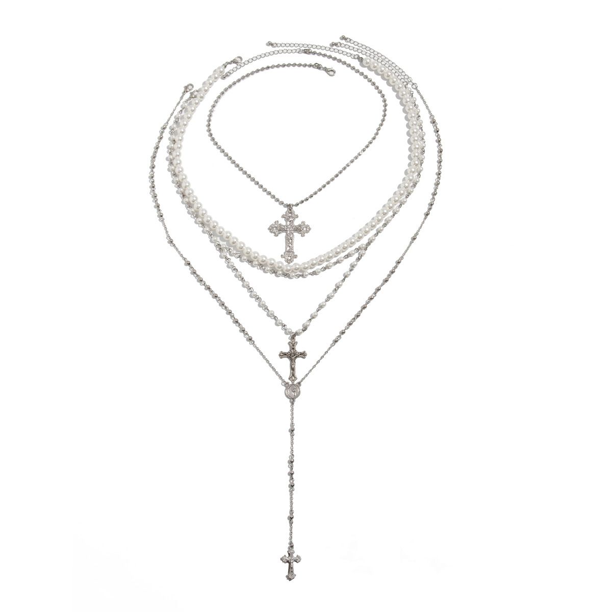 01 White K Necklace