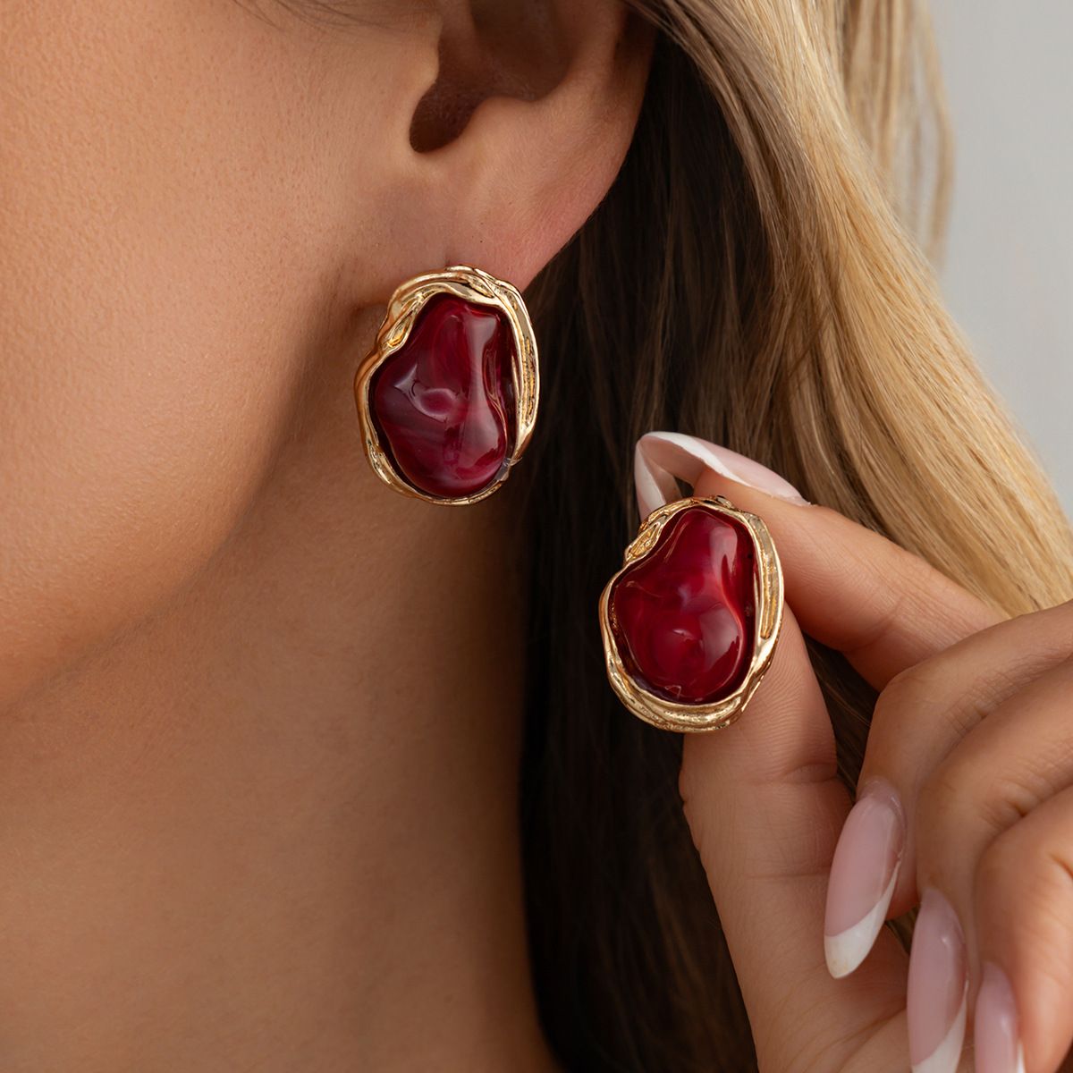Golden + Wine Red