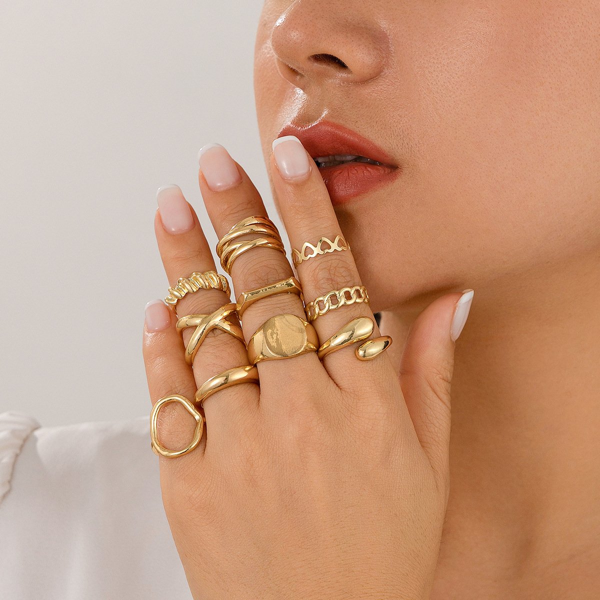 Light gold set
