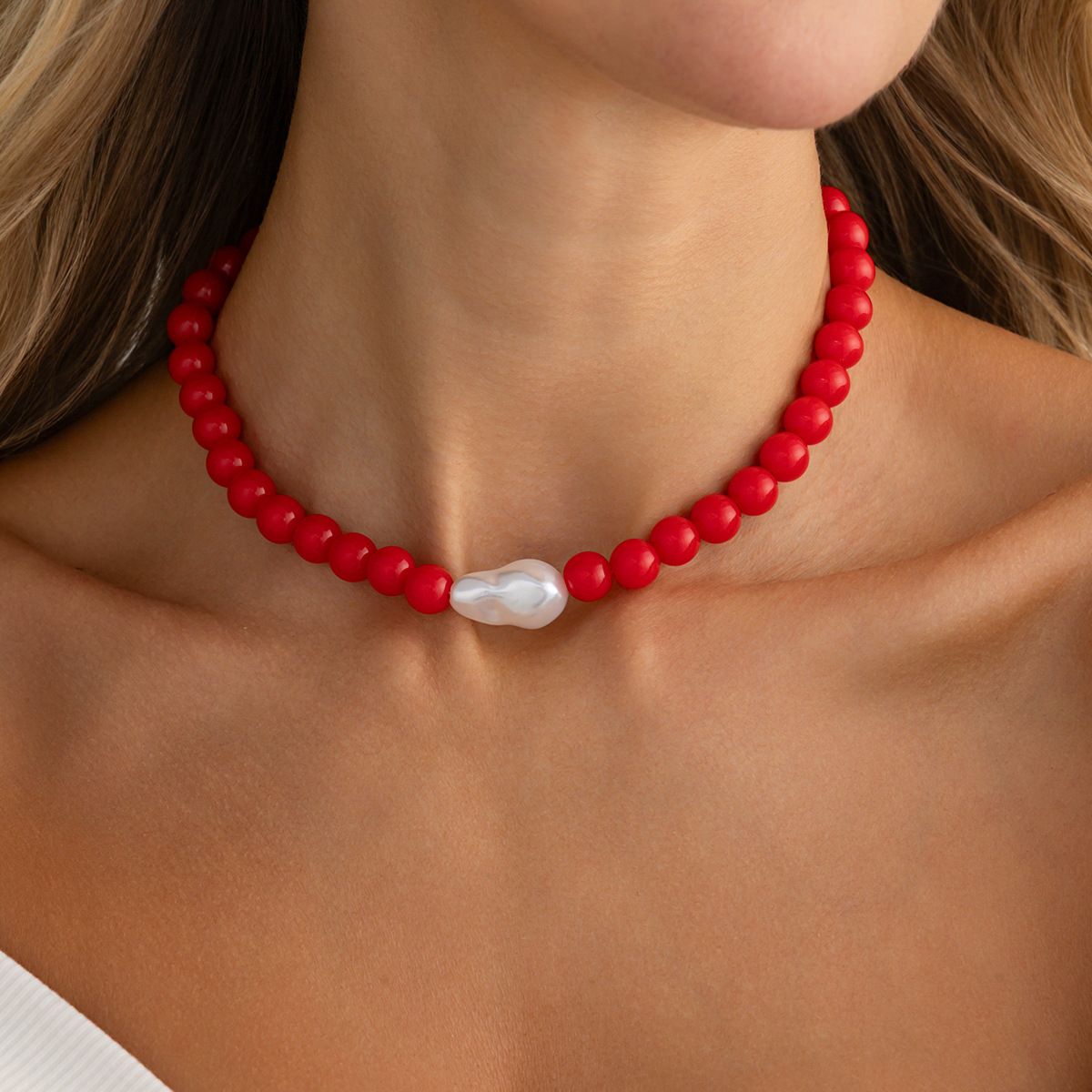 Candy-Colored Acrylic Bead Necklace - Yunhai Jewelry