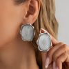 White K+ Transparent Earrings