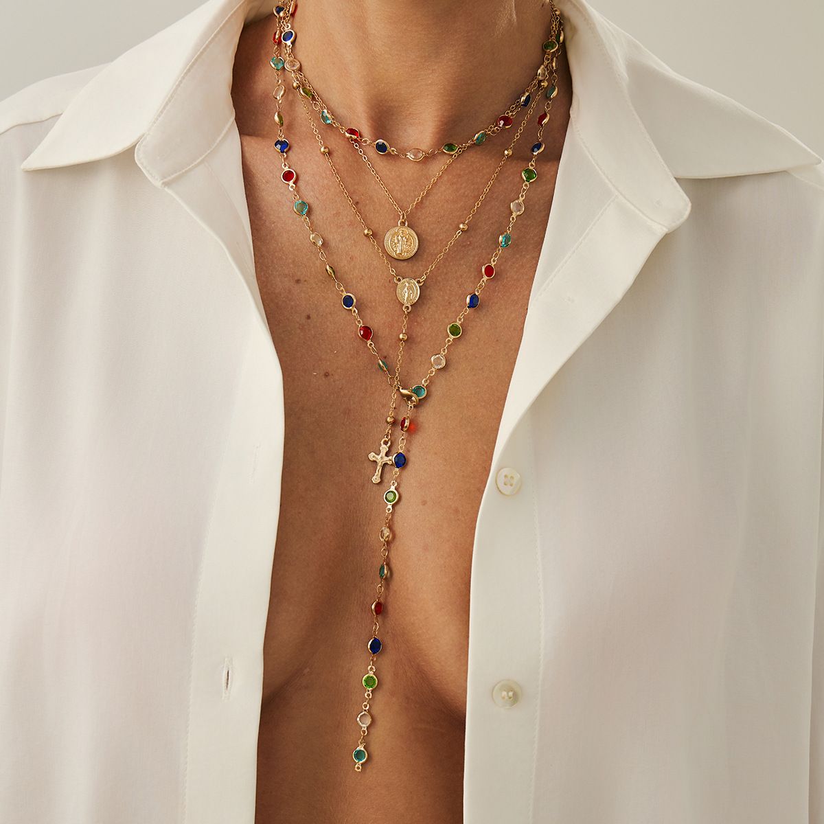 07 Gold Necklace Set