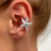 03 White K Earrings (Single Piece)