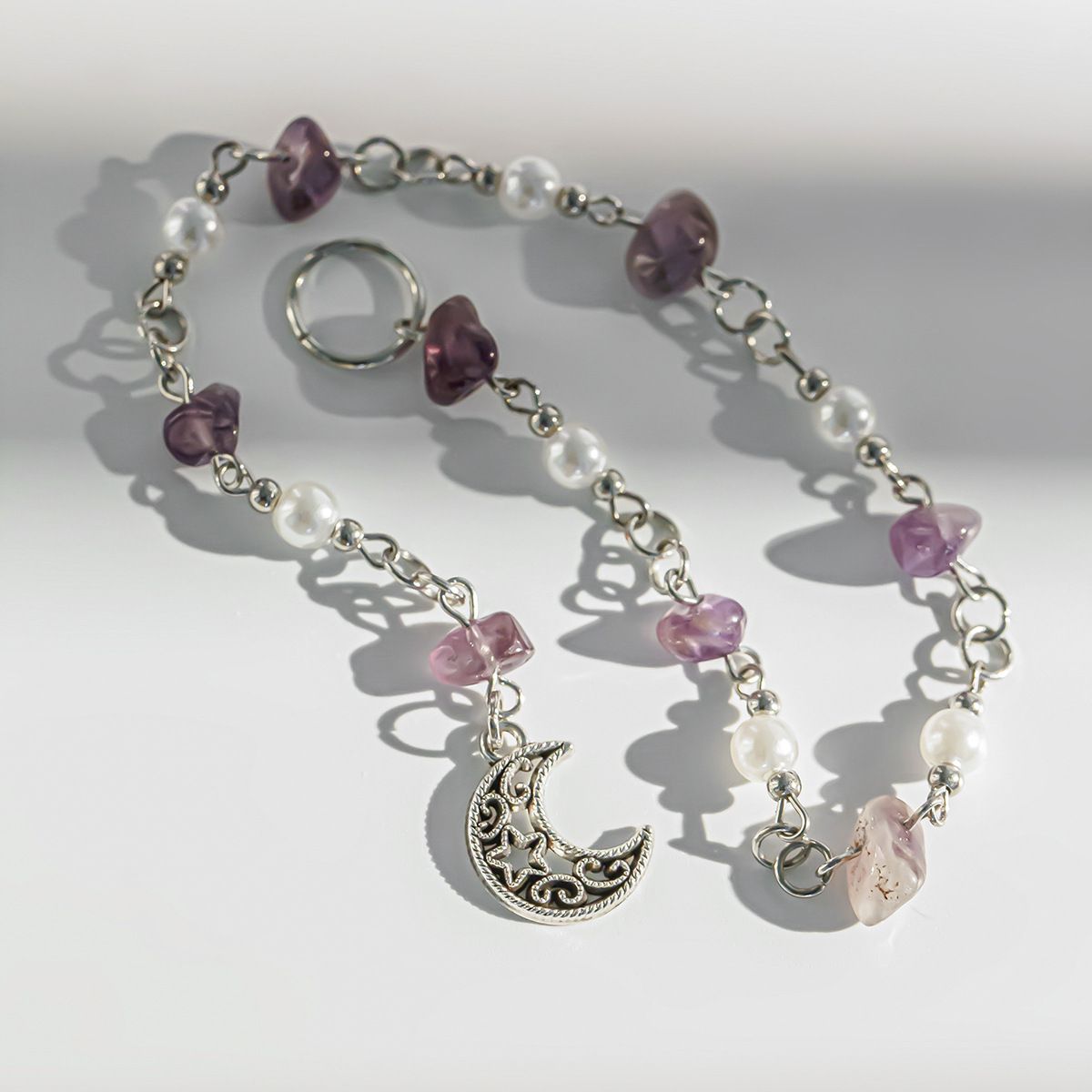 Antique Silver + Purple