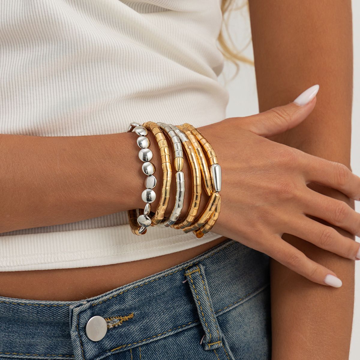 Color-mixed bracelet