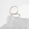 04 White K Ring