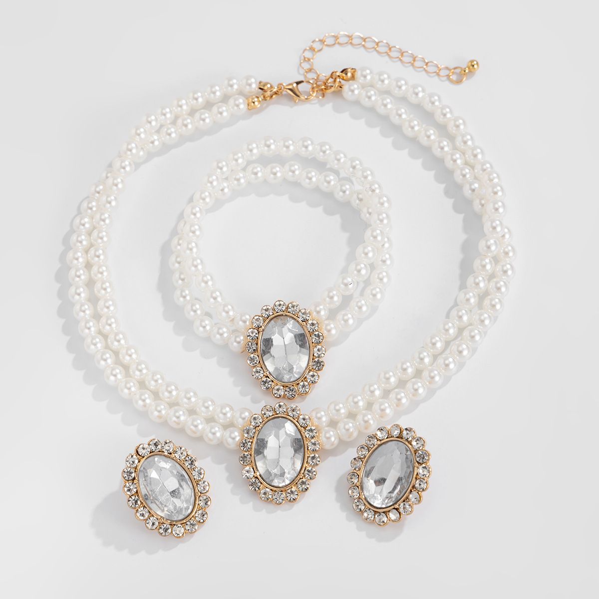 Golden + Transparent Three-Piece Set