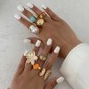 09 Light Gold Ring Set