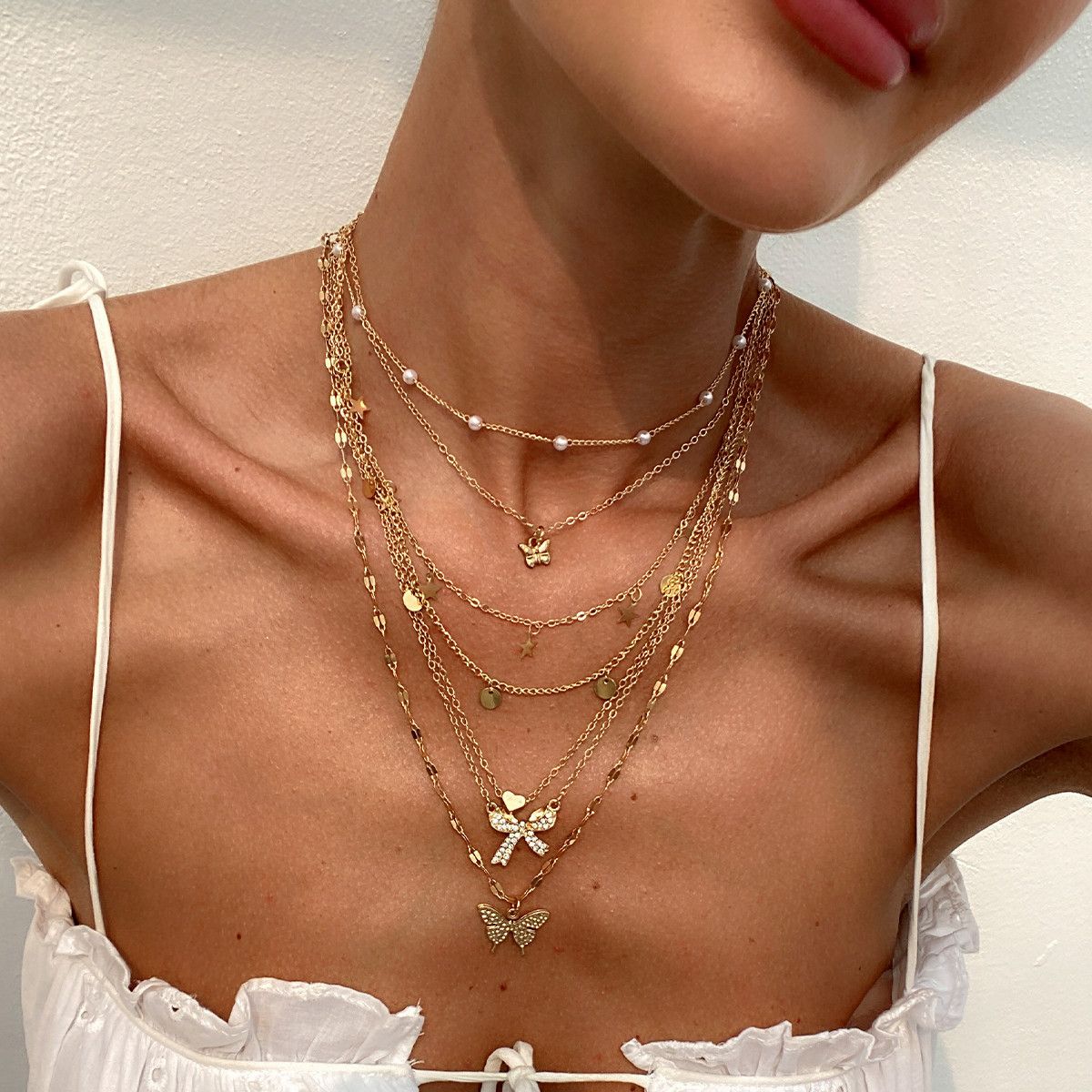 03 Gold Necklace Set