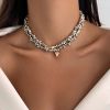 01 White K Necklace