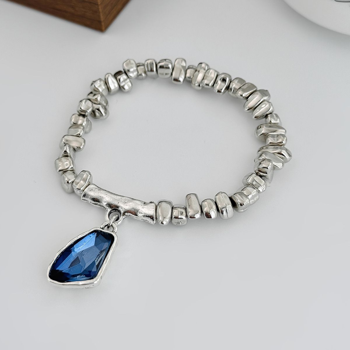 02 White K + Blue Bracelet