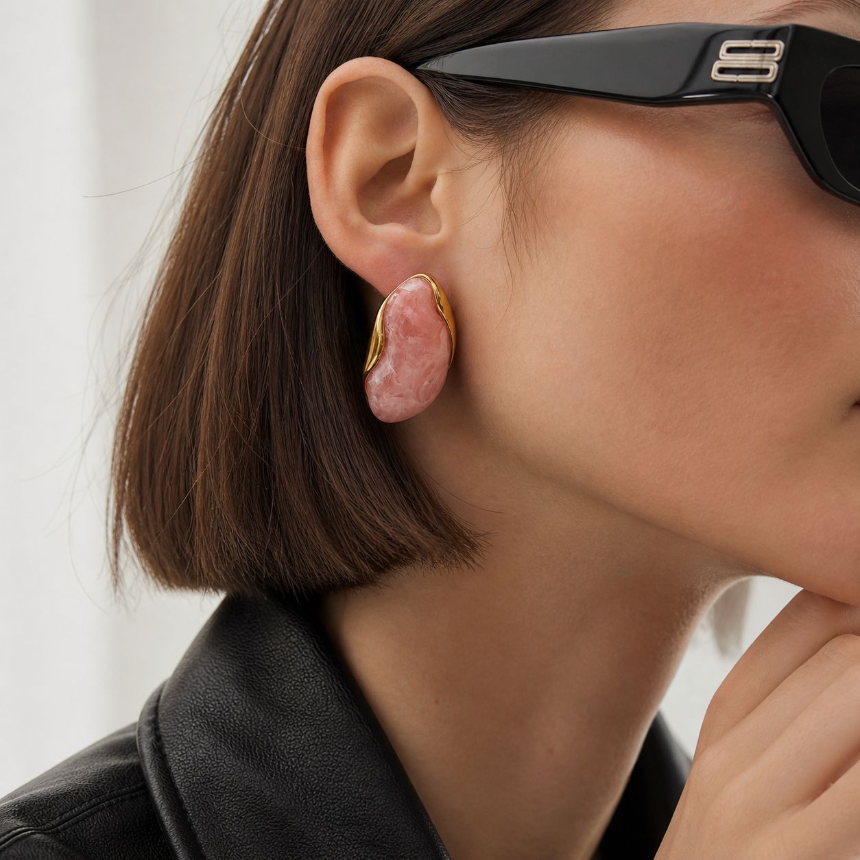 02 Gold + Pink Earrings