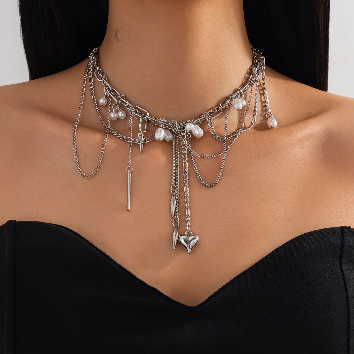 04 White K Necklace
