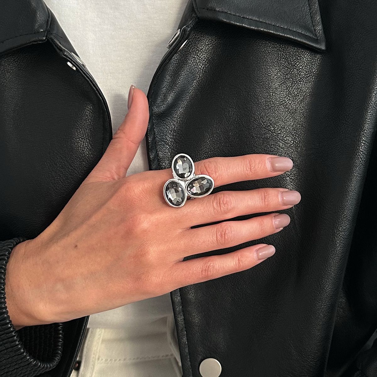03 White K Ring