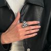 03 White K Ring