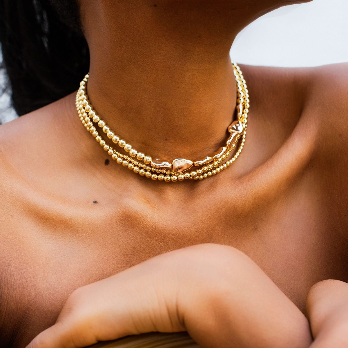 Golden necklace