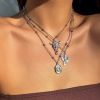 03 White K Necklace