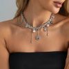 01 White K Necklace