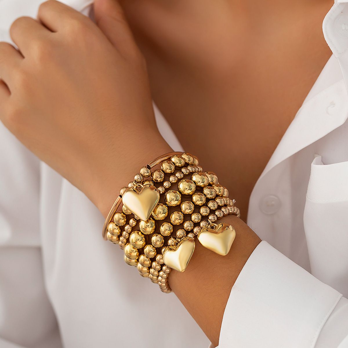 Golden Bracelet Set