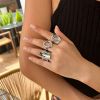 01 White K Ring Set