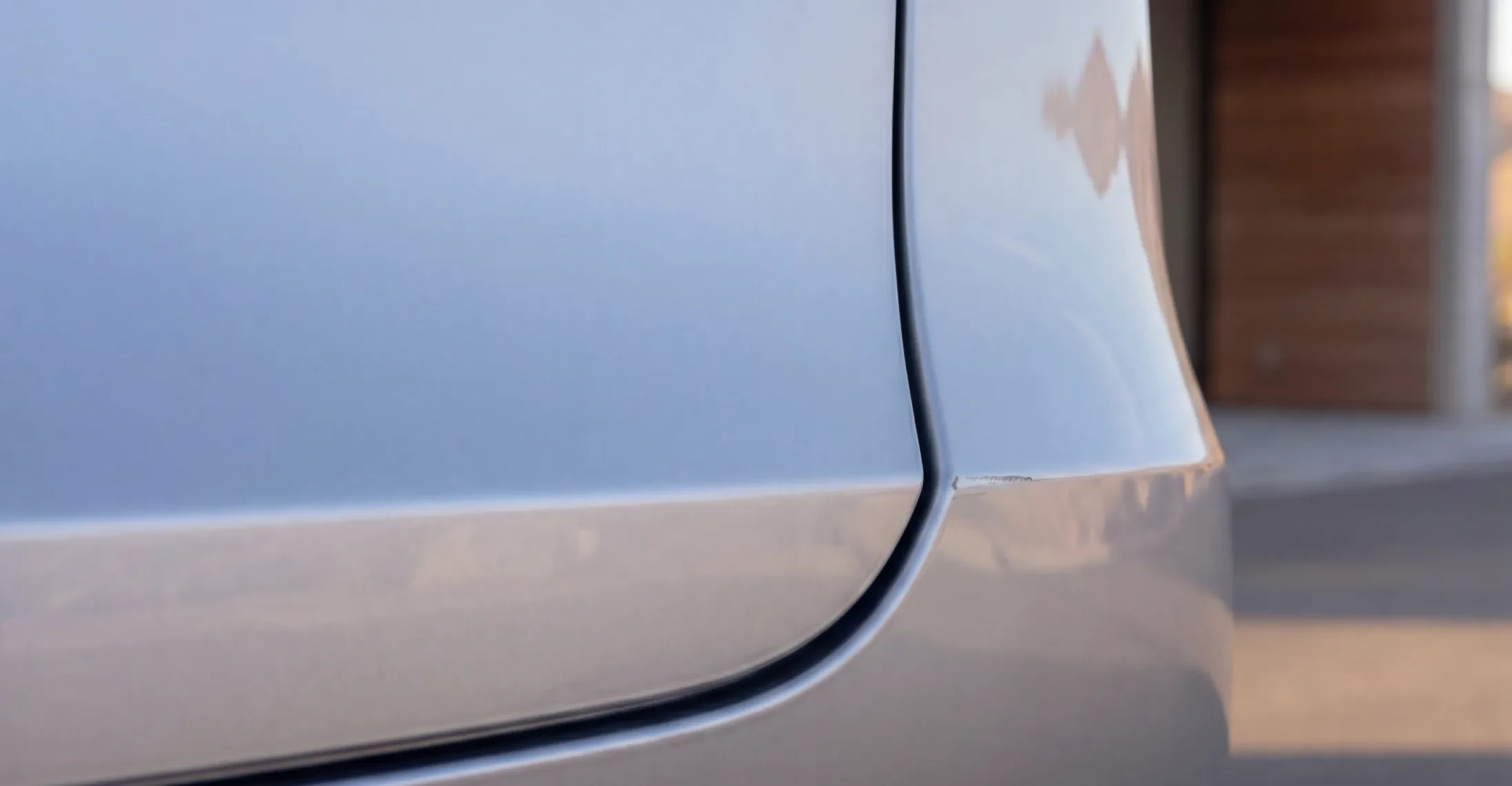 Damage on a rear quarter panel