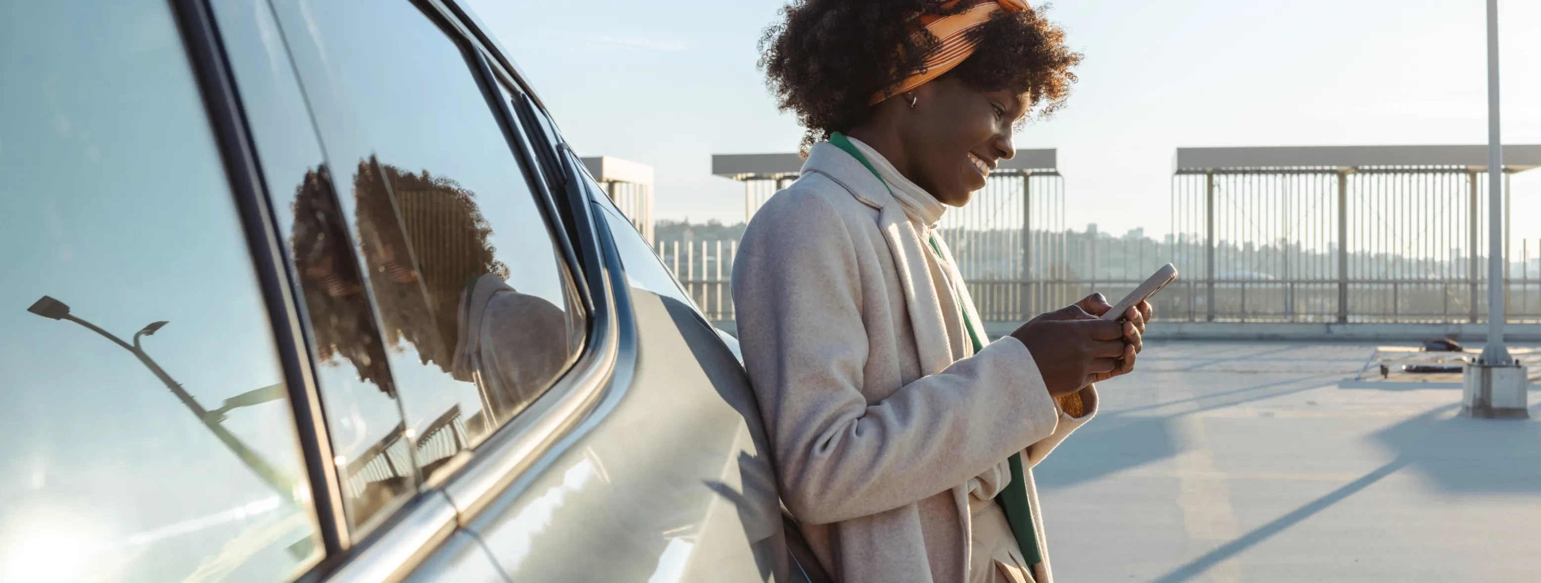 A woman talking on the phone