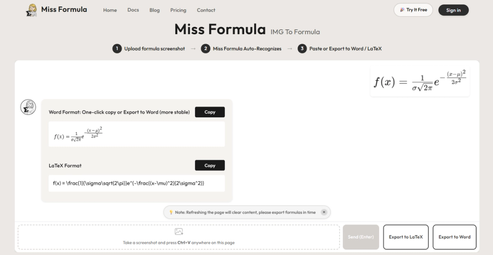 image of Miss Formula image of Miss Formula