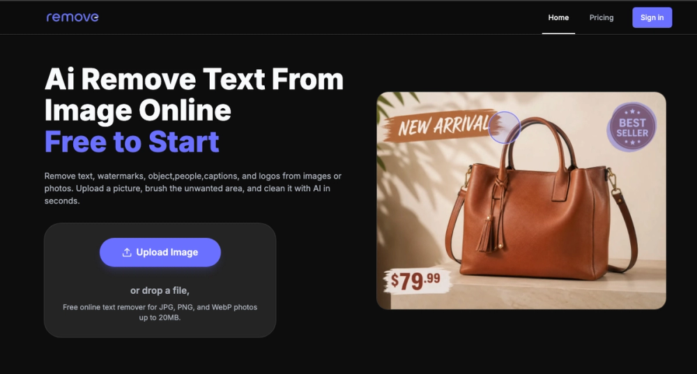 image of Ai Remove Text from Image image of Ai Remove Text from Image