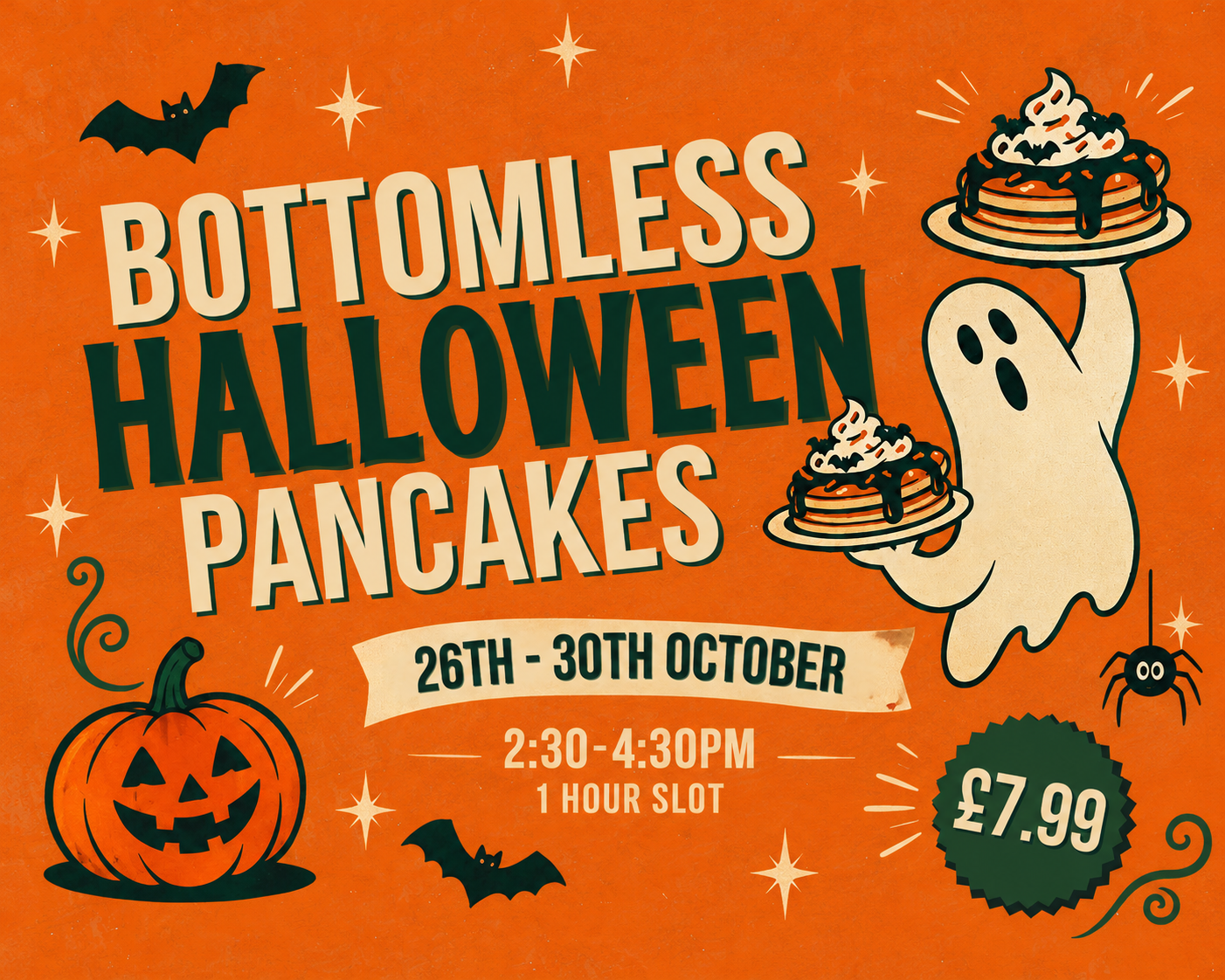 Bottomless Halloween Pancakes!