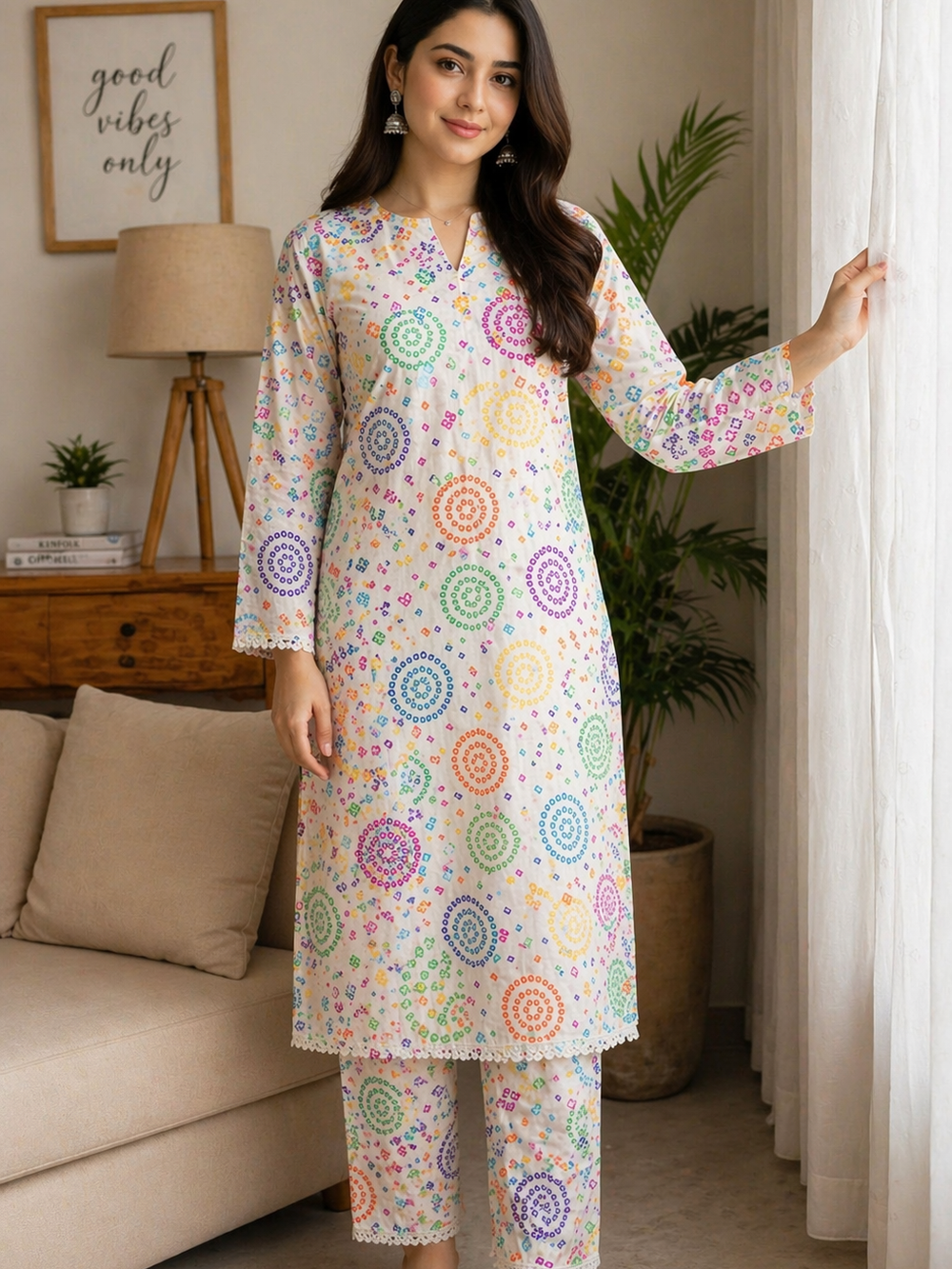 Multicolor Printed Lawn 2 Piece Suit Unstitched All OVER – Elegant Casual Wear
