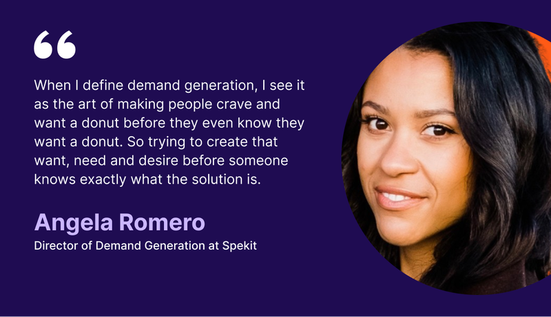 How donuts and demand gen relate - Angela Romero. Spekit