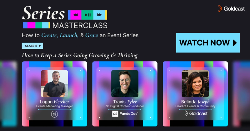 How to create a thriving series - watch now