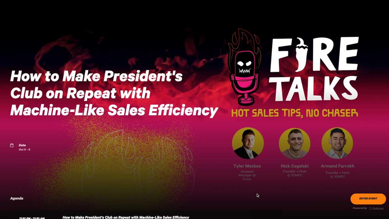 How to make President's Club On Repeat With Machine-Like Sales Efficiency