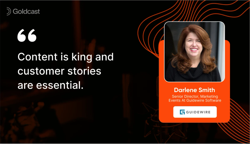 Why content and customer stories are essential - Darlene Smith, Guidewire