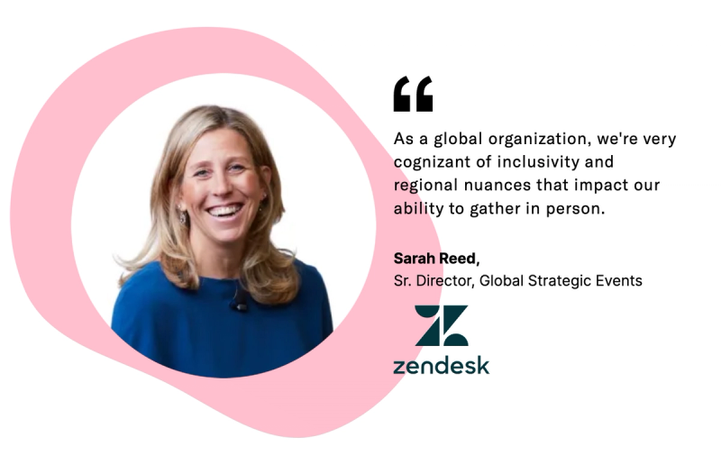quote from Sarah Reed of Zendesk 