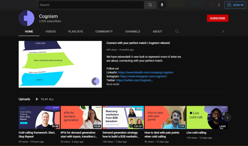 Cognism easily repurposes event content captured in Goldcast 