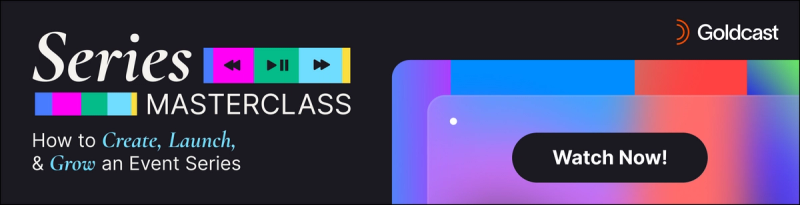 Series Masterclass - Watch On-Demand