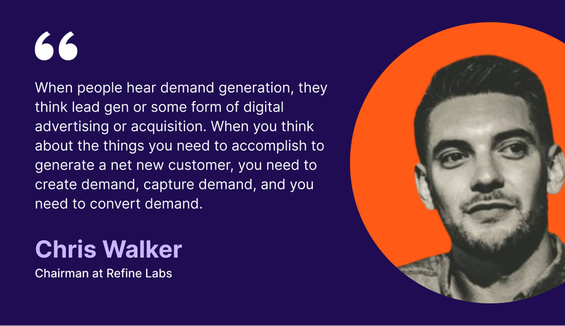 How to create, capture and convert demand - Chris Walker, Refine Labs