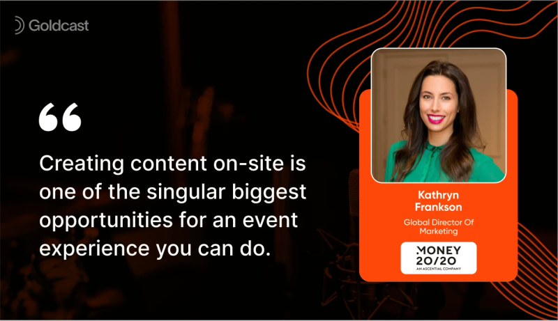 How On-site content creation helps marketers - kATHYRN fRANKSON, mONEY 20/20