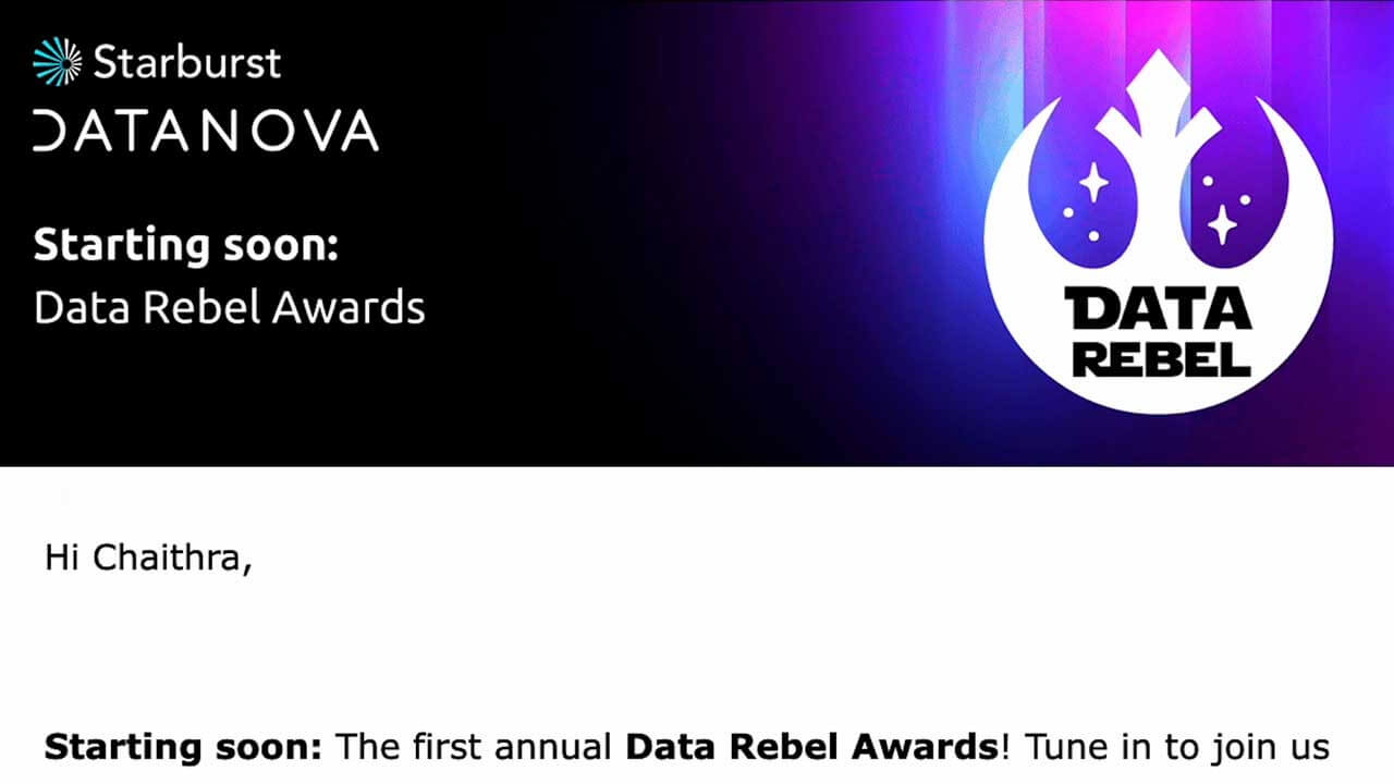 Data rebel awards