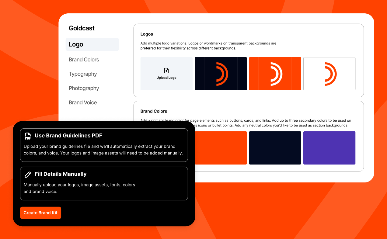 Create a Brand Kit for Every Program.      