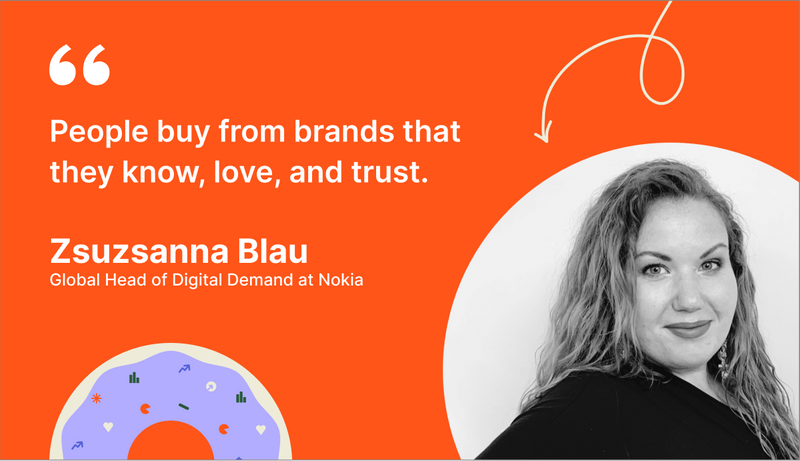 Donuts & Demand - show for demand generation marketers - Zsuzsanna Blau quote