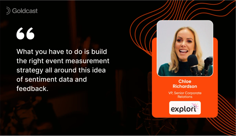 How is right event measurement strategy important - Chloe Richardson, VP Senior Corporate Relations